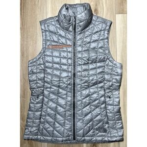 The North Face Gray Quilted Thermoball Branded Vest - Women Size Small